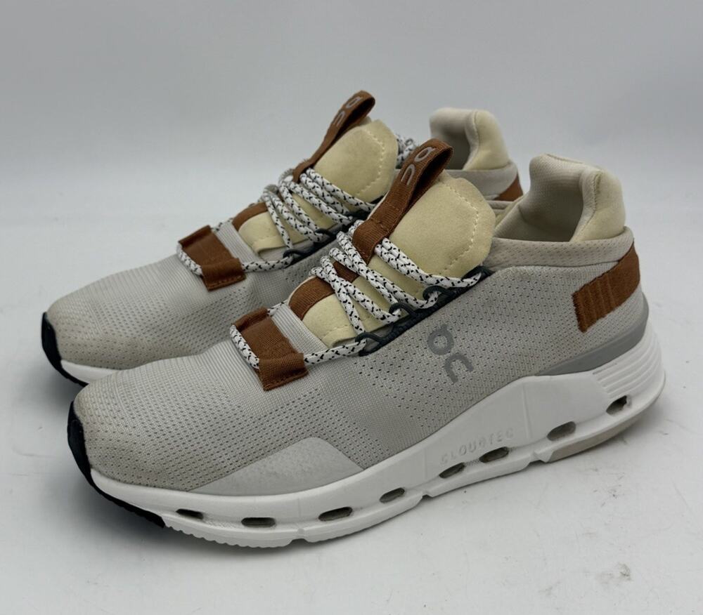 On Cloudnova White Pearl CloudTec Running Shoes Women’s 7 Sneakers Speedboard